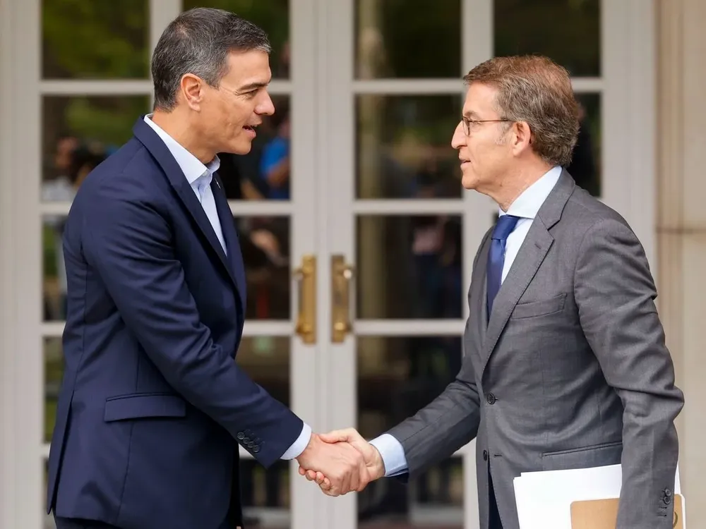 Pedro Sánchez y Alberto Núñez Feijóo