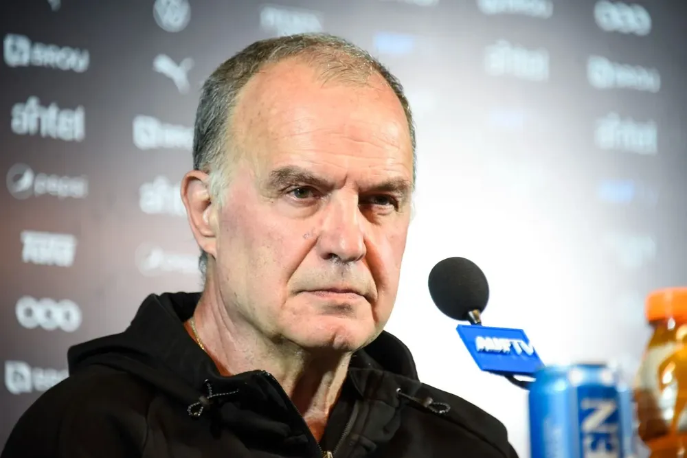 Marcelo Bielsa, entrenador de la selección de Uruguay