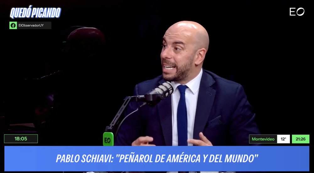 Pablo Schiavi, candidato a presidente de Peñarol, en Quedó Picando