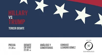 el ultimo debate entre clinton y trump en el observador tv