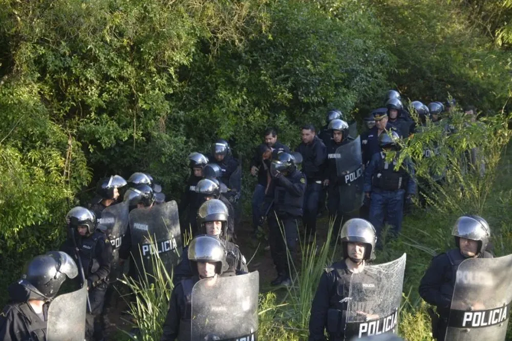 El barrio La Pedrera de Rivera, durante operativo de búsqueda.