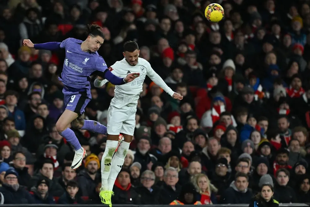 Darwin Núñez fue titular ante Arsenal por la FA Cup