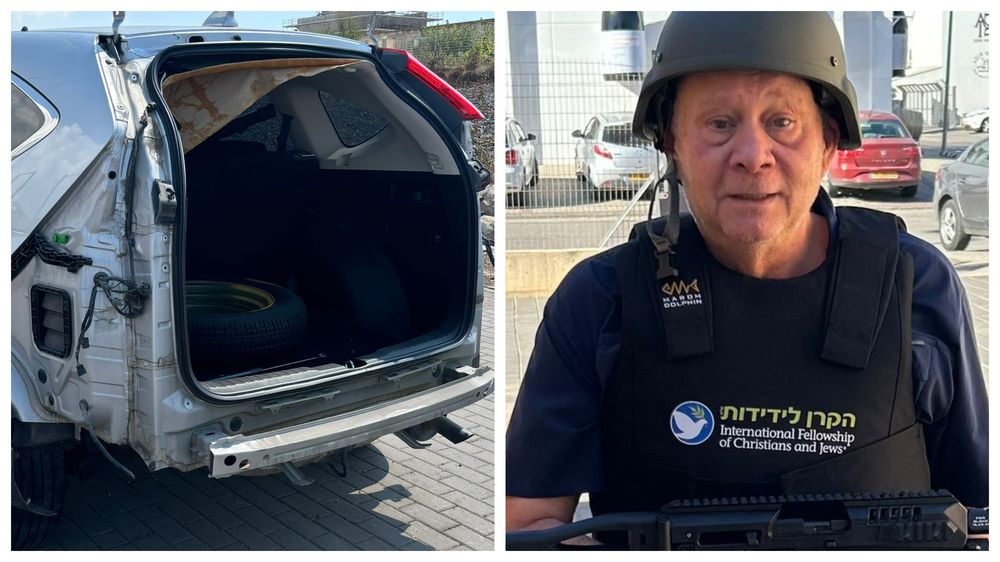 Coche que explotó Hezbolá en la Galilea