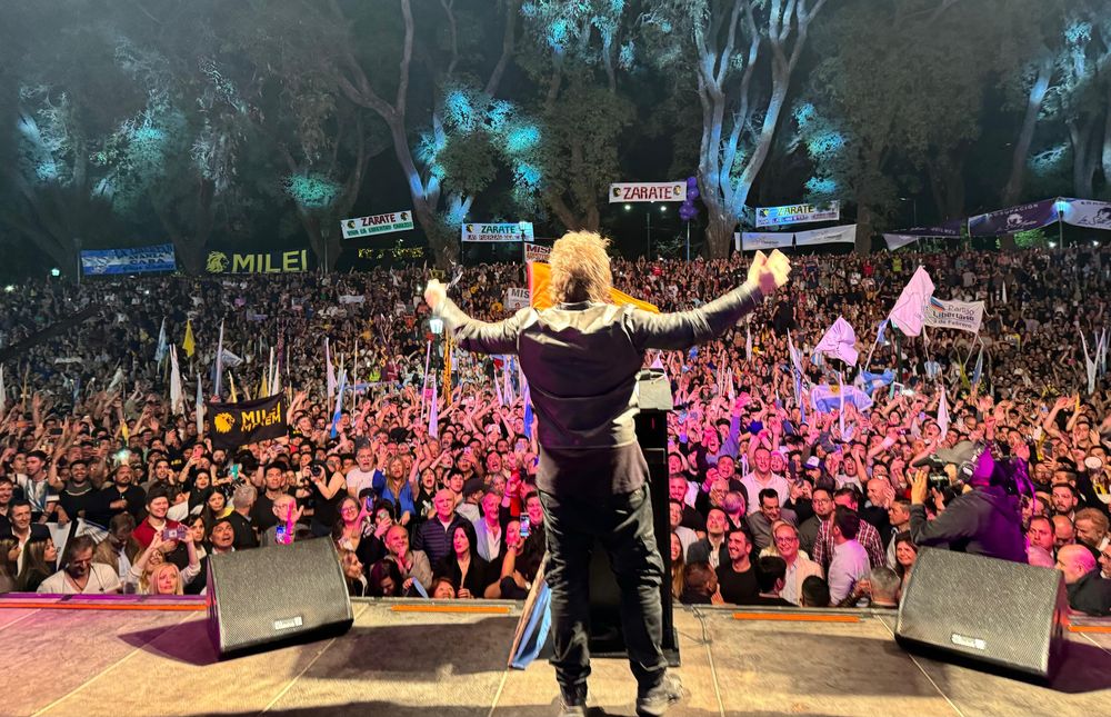 Javier Milei en Parque Lezama