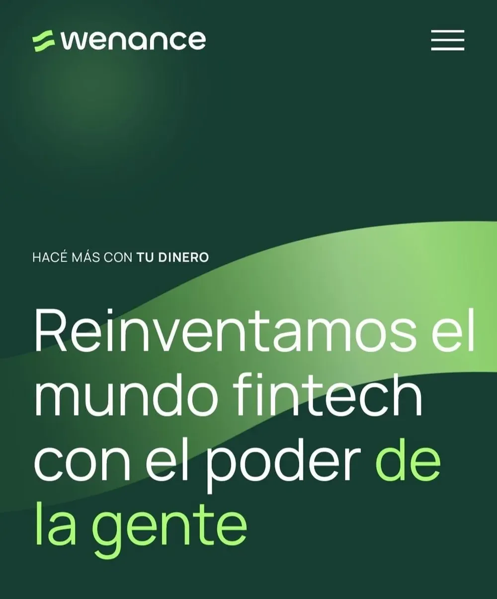 La plataforma de Wenance