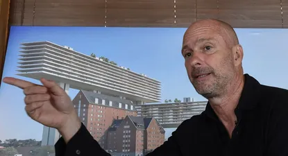 El empresario italiano Giuseppe Cipriani presenta el proyecto de restauración del icónico hotel San Rafael, en Punta del Este. (Archivo, 2019).