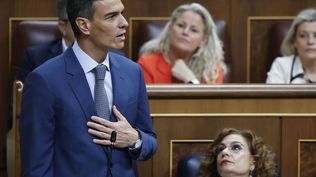 Pedro Sánchez en el Congreso. EFE
