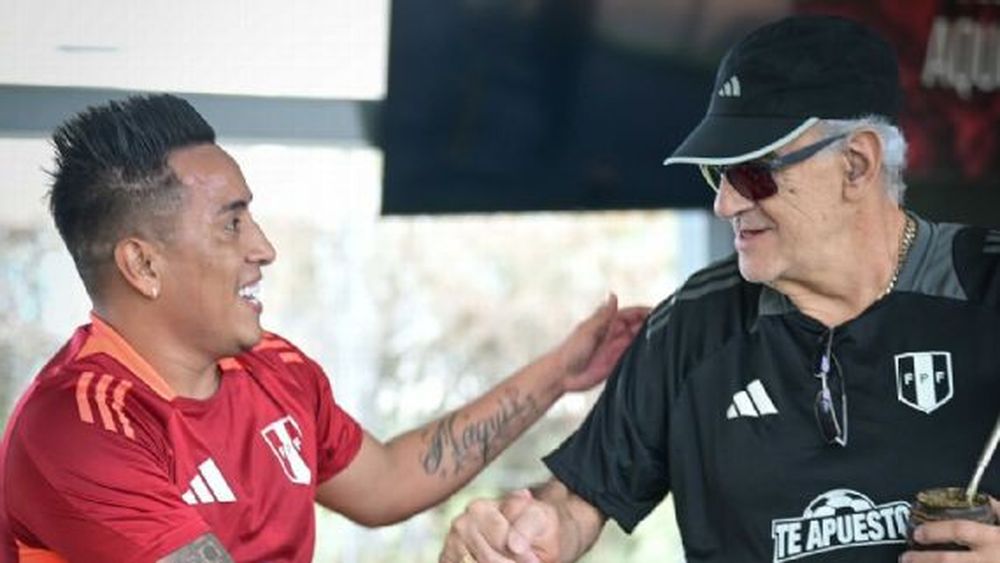 Jorge Fossati y Christian Cueva