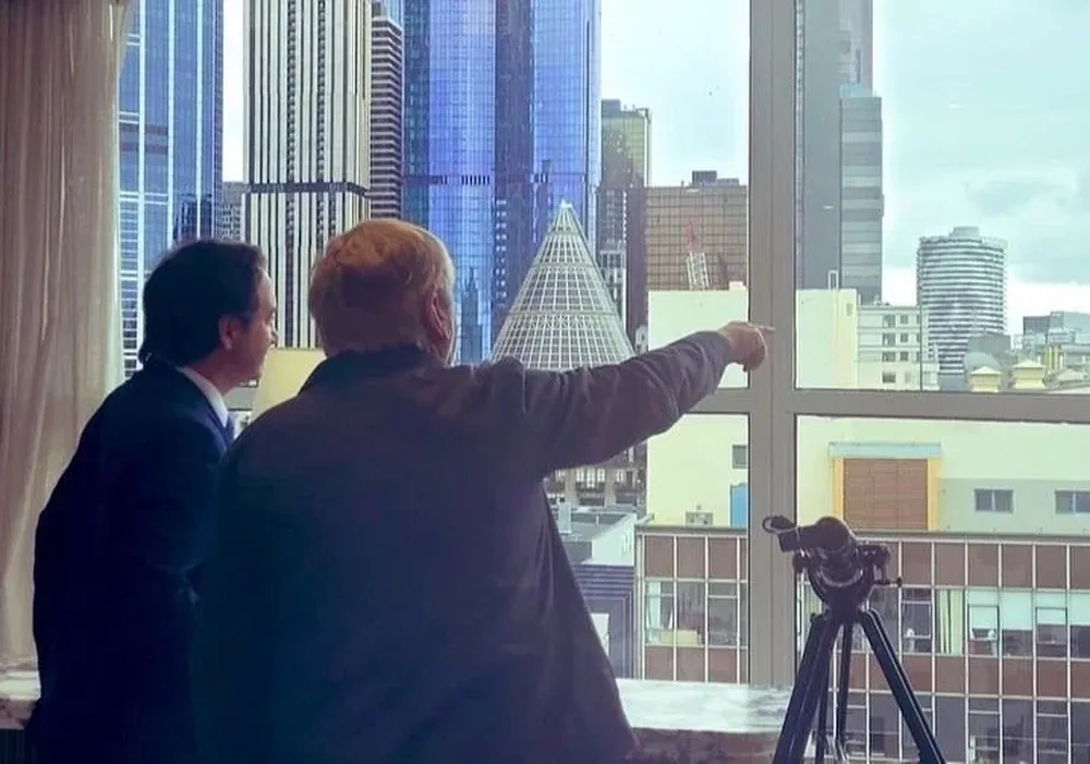 Ignacio Munyo con Martin Ferguson en Melbourne, Australia.