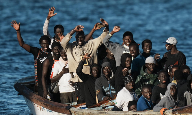 Llegada de inmigrantes africanos a Canarias