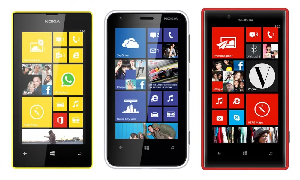 Los Nokia Lumia 520, 620 y 720 con Windows Phone