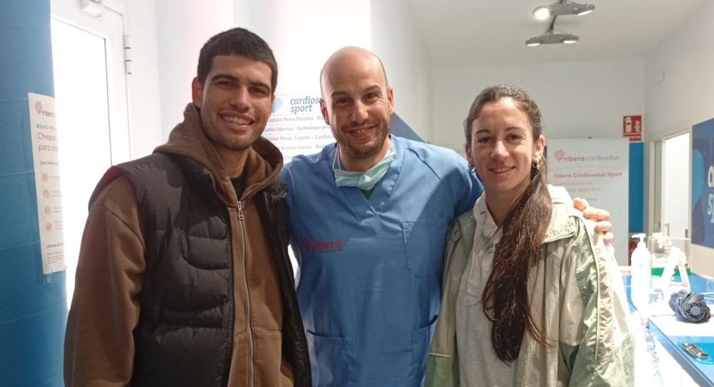 El inesperado encuentro de la uruguaya Pía Fernández y Carlos Alcaraz