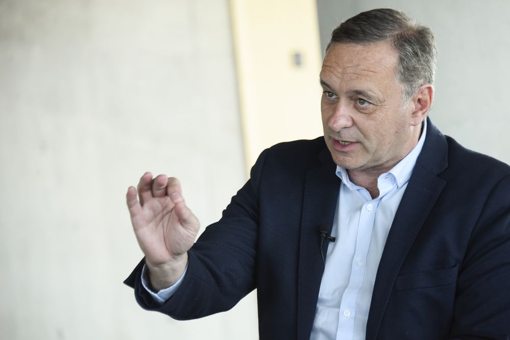 Álvaro Delgado durante la entrevista