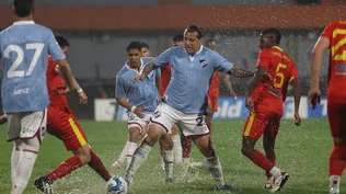 Federico Santander, de Nacional, ante Frontera Rivera por la Copa AUF Uruguay