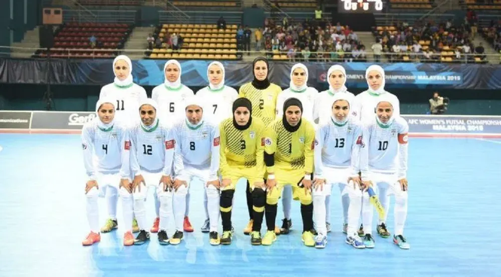 La selección femenina de futsal de Irán