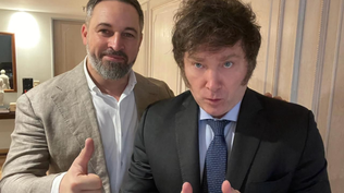 Javier Milei y Santiago Abascal, líder de Vox
