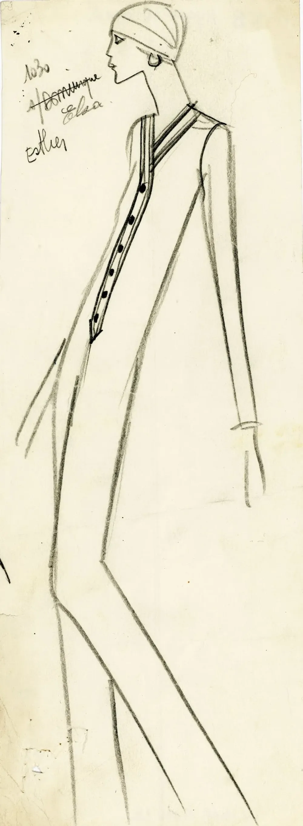 Después de Le Smoking, el creador siguió demostrando que la mujer de pantalones es hipersensual.  El mono formó parte de la colección de alta costura de invierno.