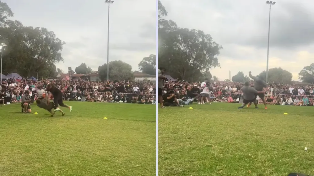 El momento del impacto que provocó la muerte del joven en Nueva Zelanda.