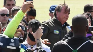 Bolsonaro lideró una caravana en medio de la segunda ola de la pandemia