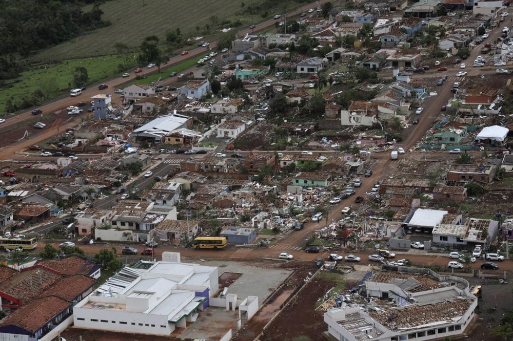 Tornado en el sur de Brasil