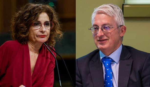 María Jesús Montero, ministra de Hacienda y José Antonio Marco, expresidente del Tribunal Económico Administrativo