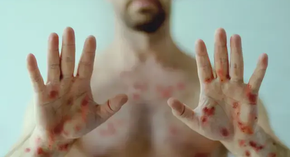 Hombre contagiado con viruela del mono