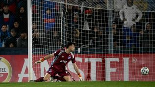 Alexis Martín Arias en el gol de Tigre