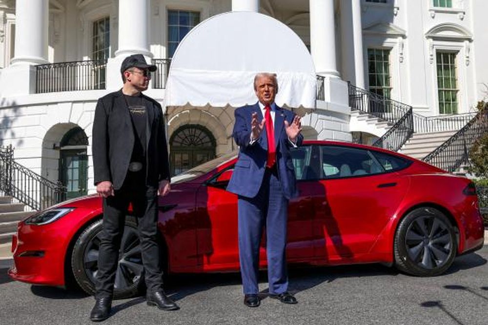 Donald Trump, presidente de EEUU, y empresario Elon Musk.