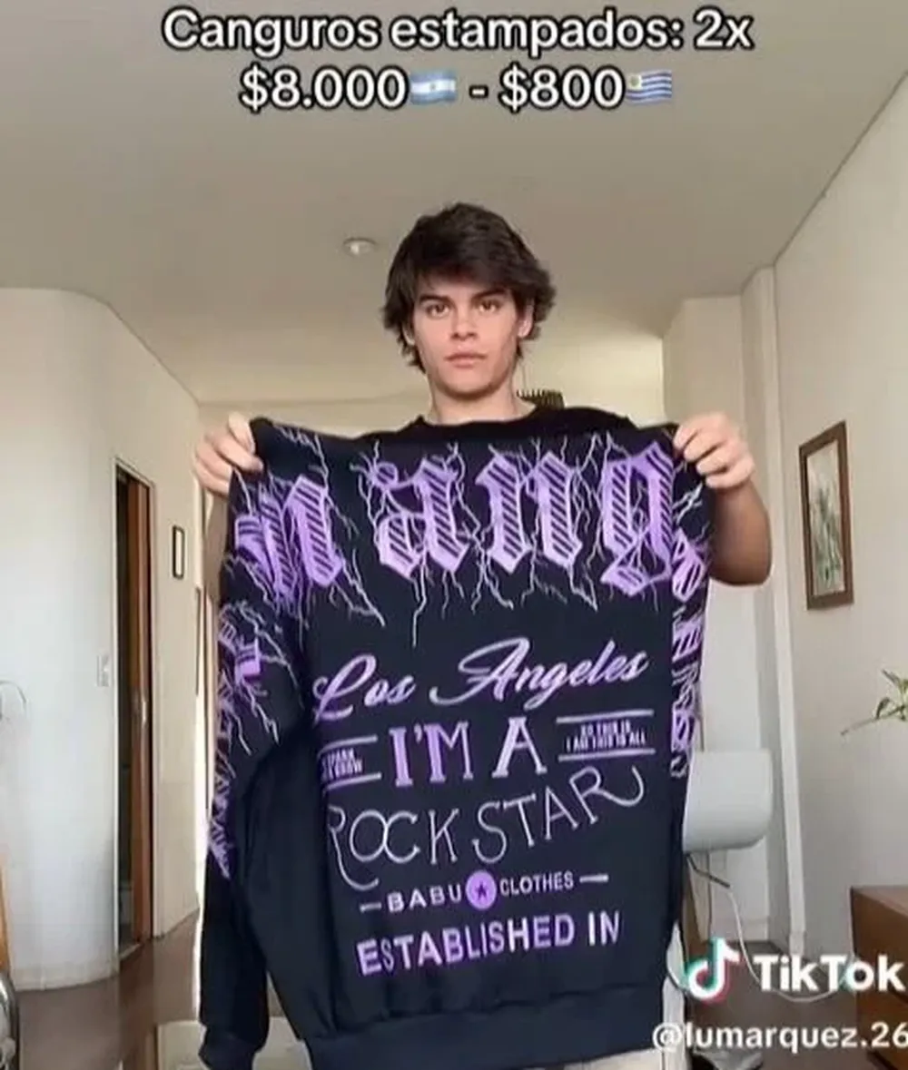 El video en el que muestra las prendas