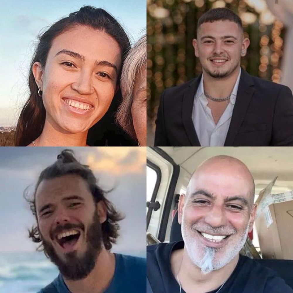 Los cuatro rehenes liberados en una operación del Ejército israelí en la Franja de Gaza