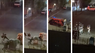 Adolescente recibió un disparo en el rostro durante los festejos de Peñarol: hubo enfrentamientos contra la Policía con contenedores como escudos