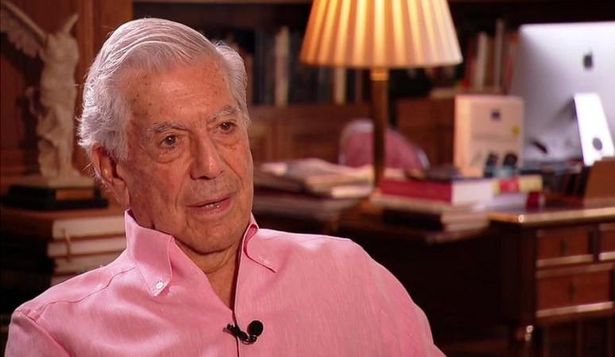 Mario Vargas Llosa desde la casa donde vivía en Madrid.