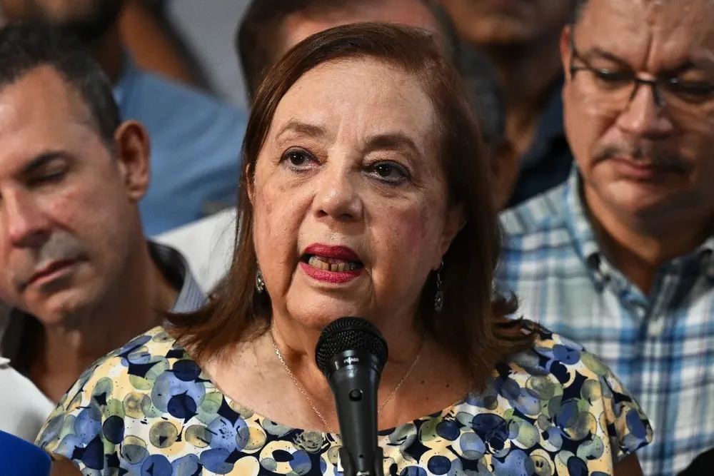 Corina Yoris en rueda de prensa