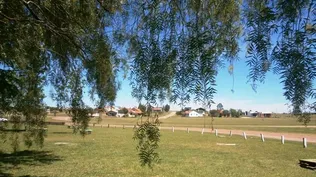 Vista que ofrece el ingreso a una de las termas en Paysandú