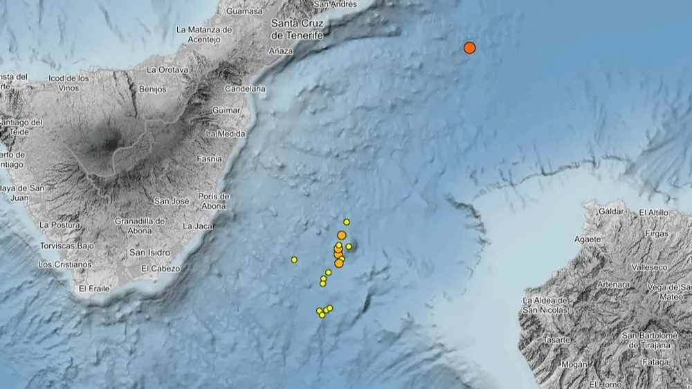 Se registraron terremotos en el volcán de Enmedio.