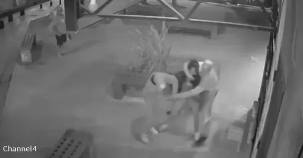 Captura de la cámara de seguridad que tomó el hecho