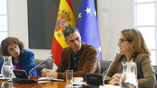María Jesús Montero, Pedro Sánchez y Teresa Ribera.
