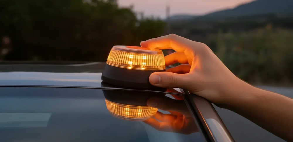 Las nuevas balizas V16 exigidas por la DGT.