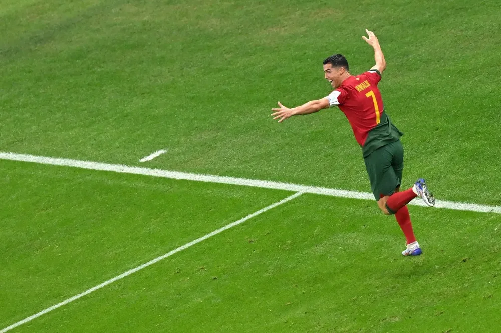 El festejo de Cristiano Ronaldo