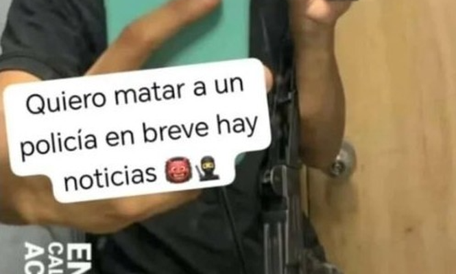 Investigan publicación de uno de los jóvenes fugados del Inisa que amenazó con matar a un policía