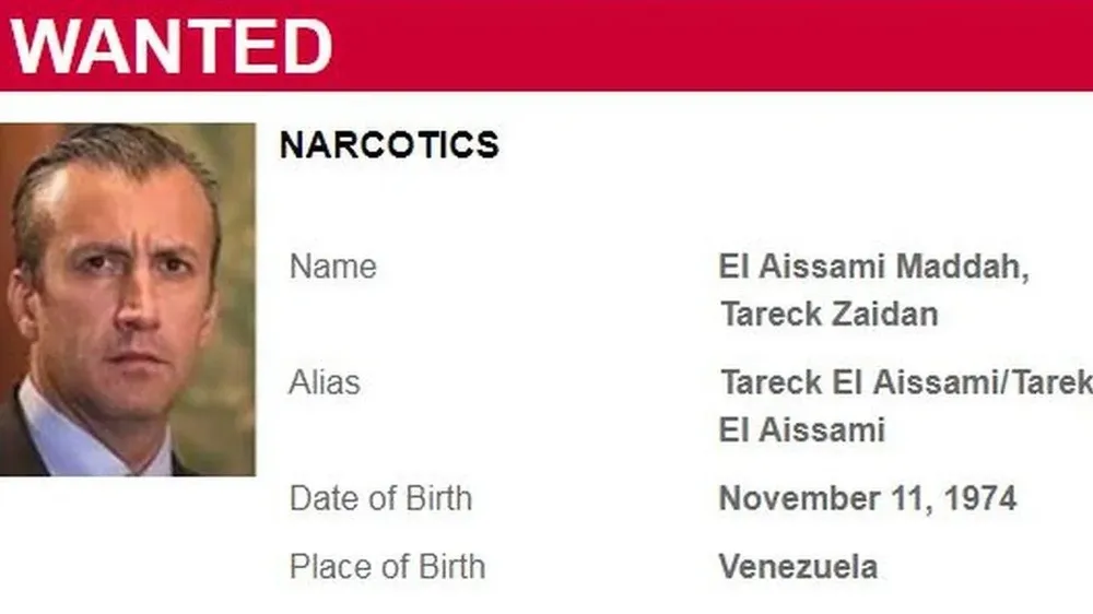 Aviso solicitando a Tarek El Aissami.