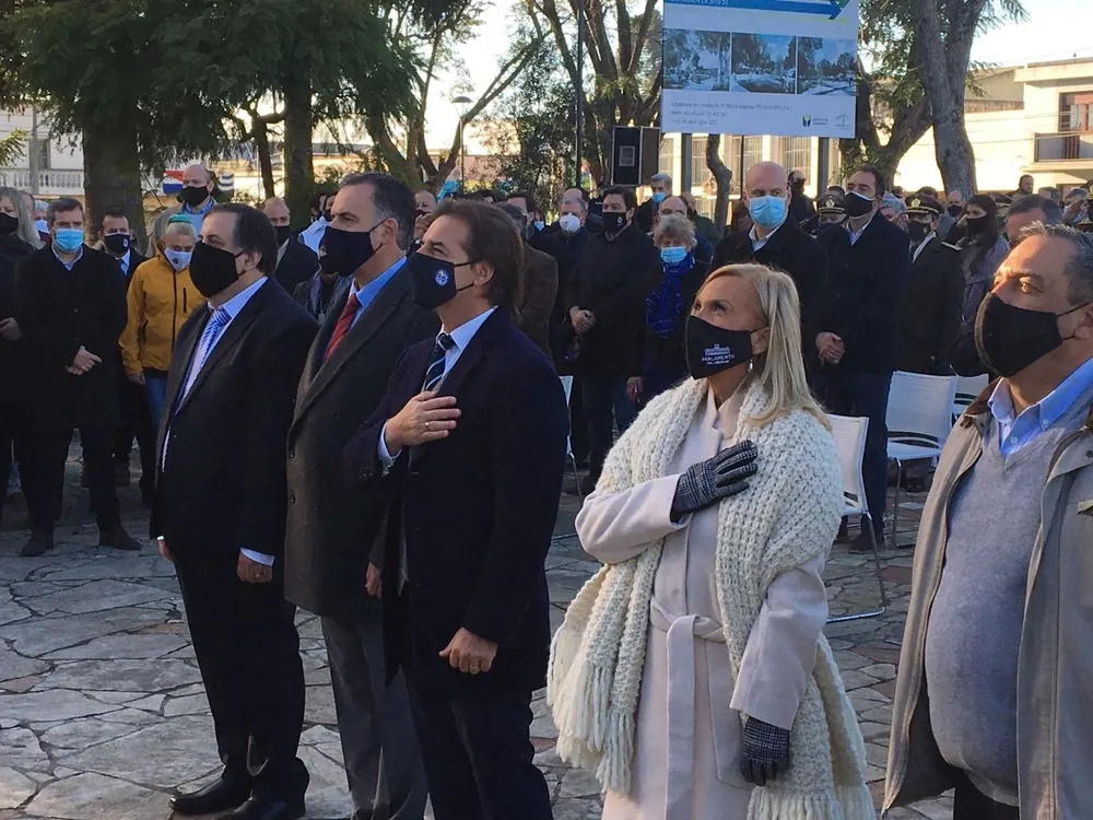 Lacalle Pou encabezó el acto en el Sauce por el 257 aniversario del natalicio del prócer José Artigas