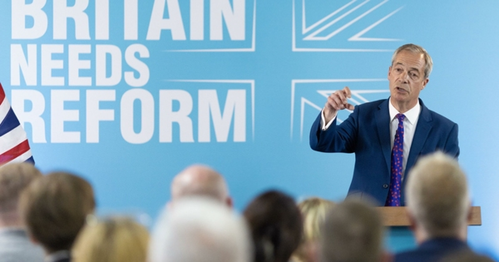 Nigel Farage, líder del partido Reform UK.