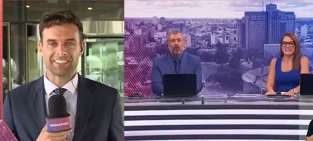 El momento de la despedida de Ignacio Romero de Canal 12