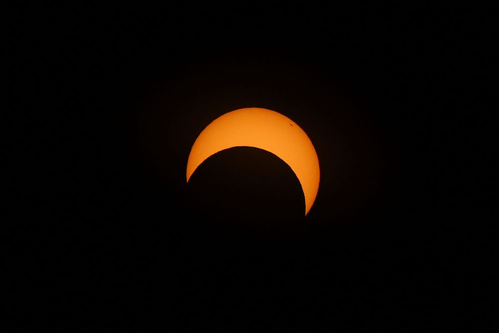 Fotografía tomada desde la isla de Rapa Nui en Chile.
