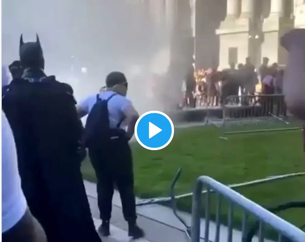 Batman no apareció entre manifestantes pro-Trump en Washington