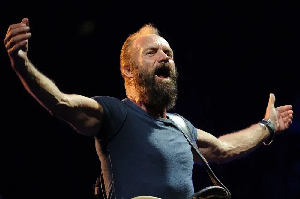 Sting, durante un concierto en el Arena de Nimes