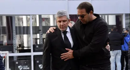 Alejandro Balbi, presidente de Nacional e Ignacio Ruglio, titular de Peñarol
