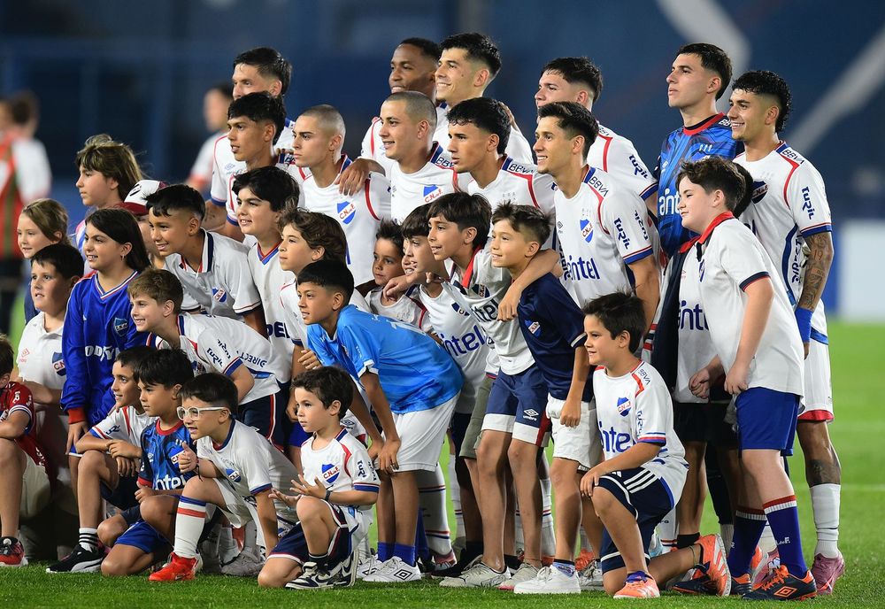 El equipo de Nacional ante Deportivo Maldonado