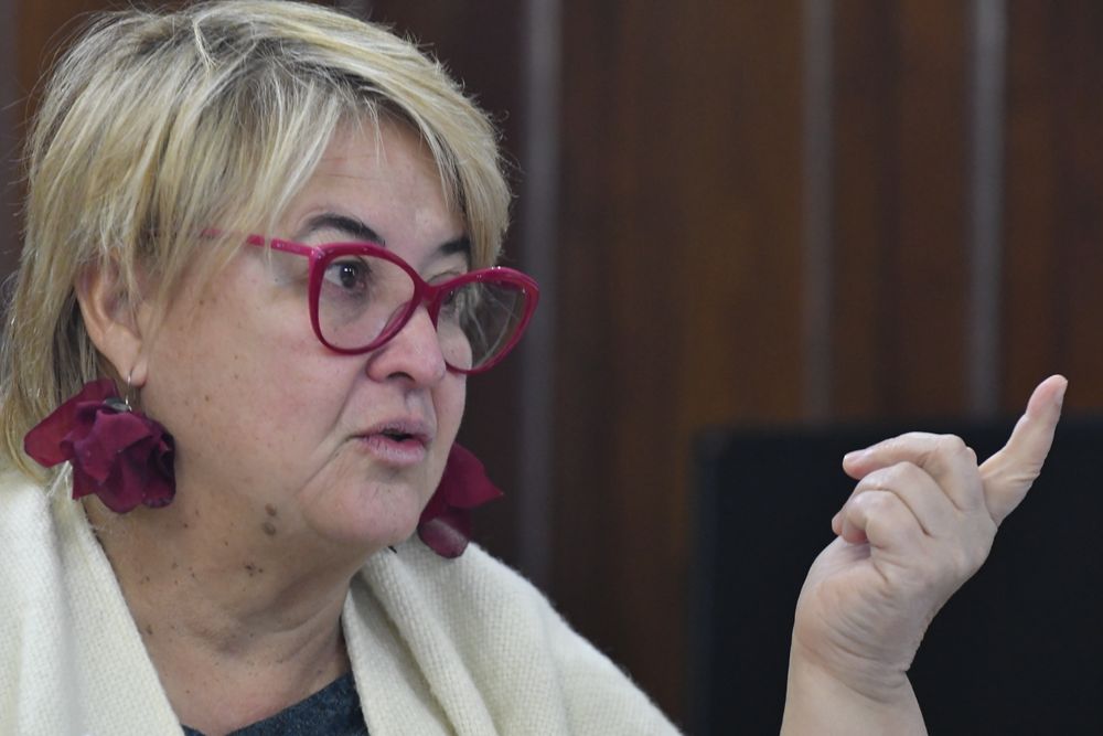 La ministra de Defensa, Sandra&nbsp;Lazo﻿